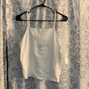 American Eagle Woven Square-Neck Tank Top